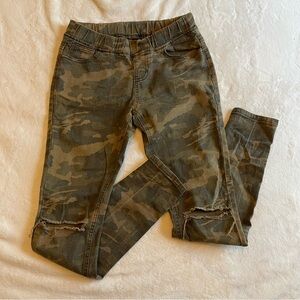 American Bazi Distressed Camo Skinny Jeans Ripped Streetwear Grunge Camouflage
